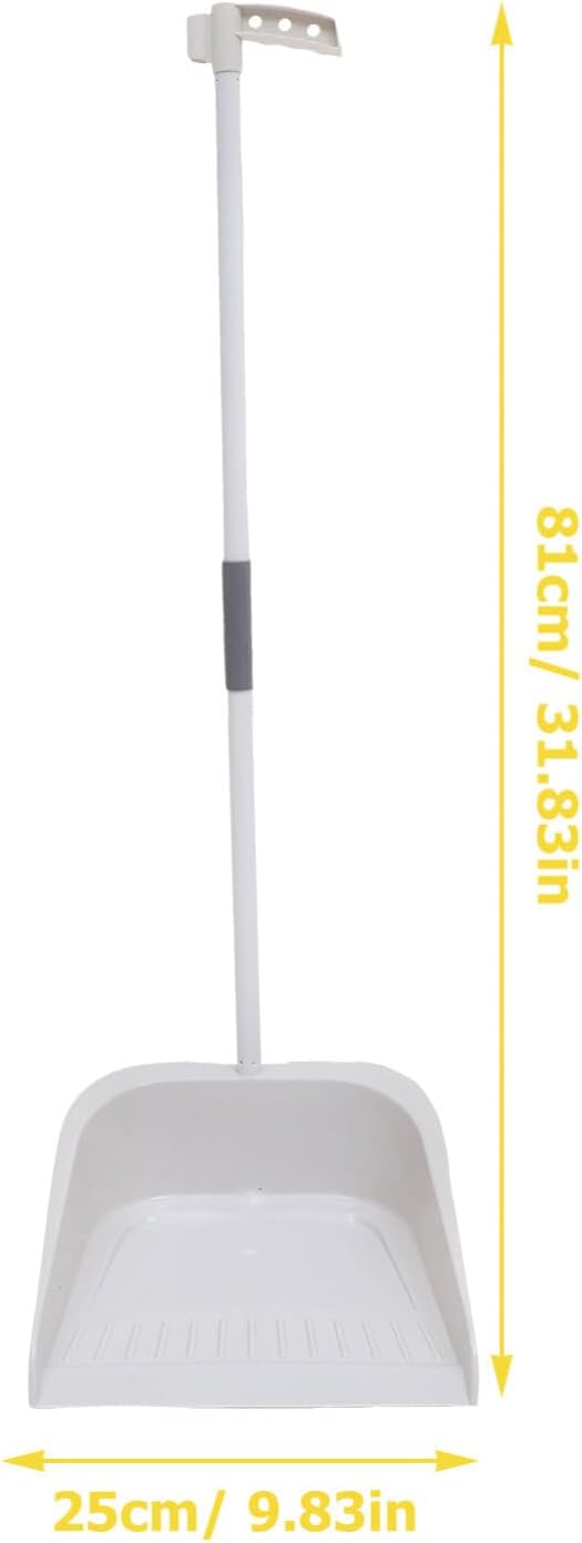 Lurrose 1set Heavy Duty Broom and Dustpan Set Ergonomic Long Handle - Image 3