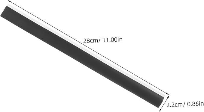 4pcs Rubber Dustpan Edge Strips Soft Rubber Replacement Lips - Image 2