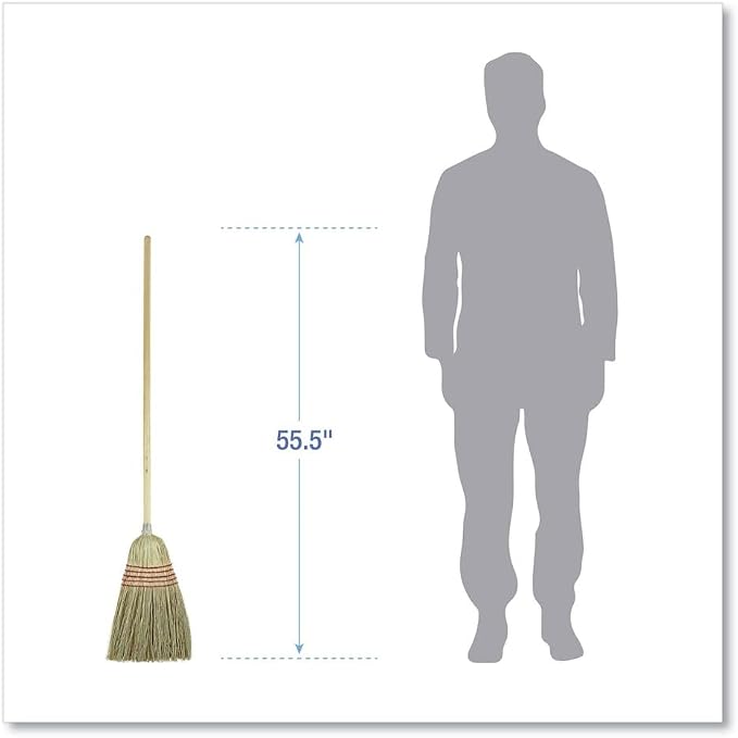 Flagged Bristle Parlor Broom Maid Broom - Image 4