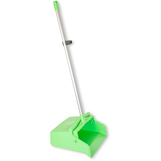 SPARTA Upright Dustpan with Aluminum Handle, Serrated Edge by CarlisleFoodServiceProducts