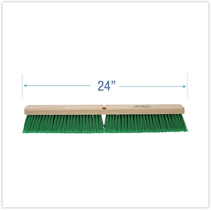 Boardwalk BWK20724 3 in. Flagged Recycled PET Plastic Bristles 24 in. Brush - Image 2
