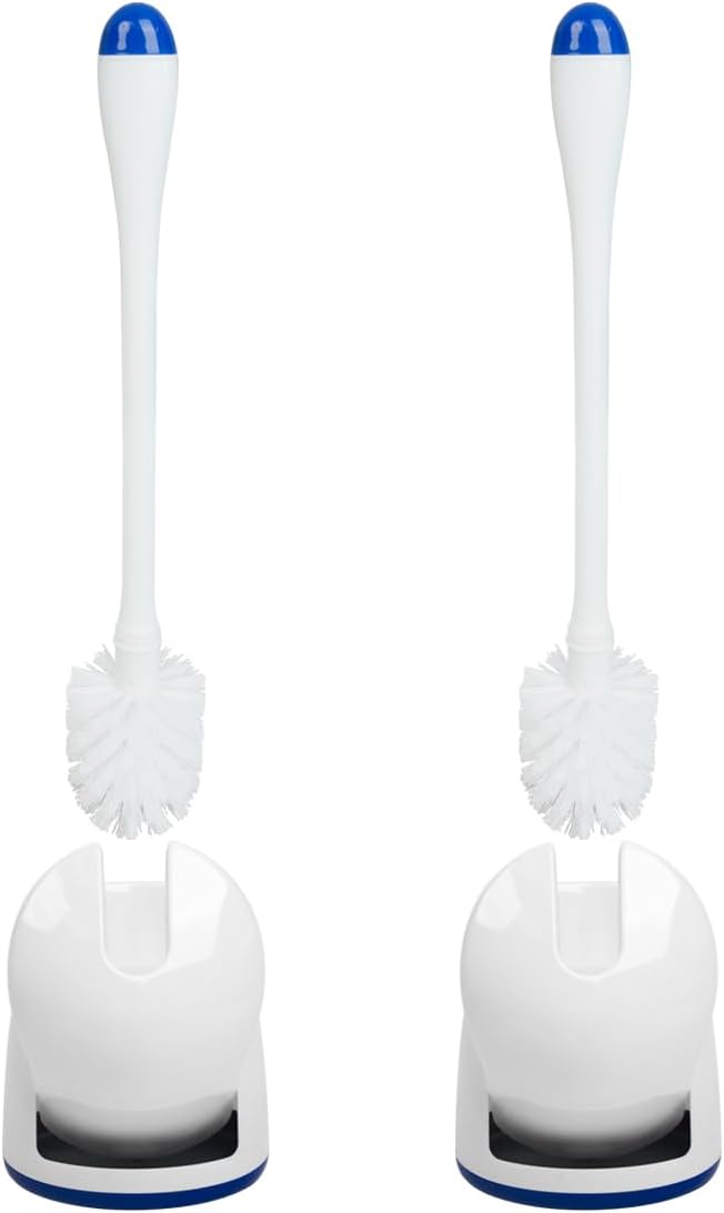 CELOX Toilet Bowl Brush and Holder, Compact Toilet Brush by CELOX