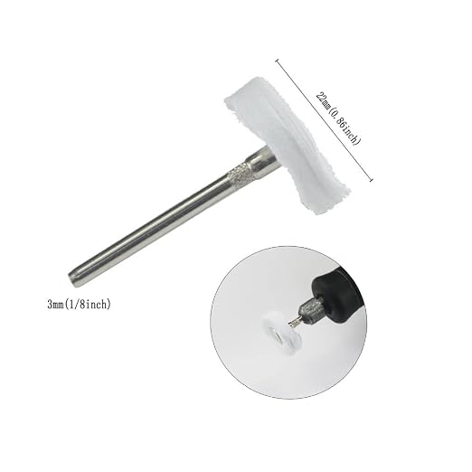 Luo ke 20 Pcs Little Buffing Wheel, 1/8 Inch Cloth Polishing Wheel - Image 2