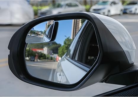 LivTee Blind Spot Car Mirror，Asymmetric Fan Shaped HD Glass Frameless Convex - Image 7
