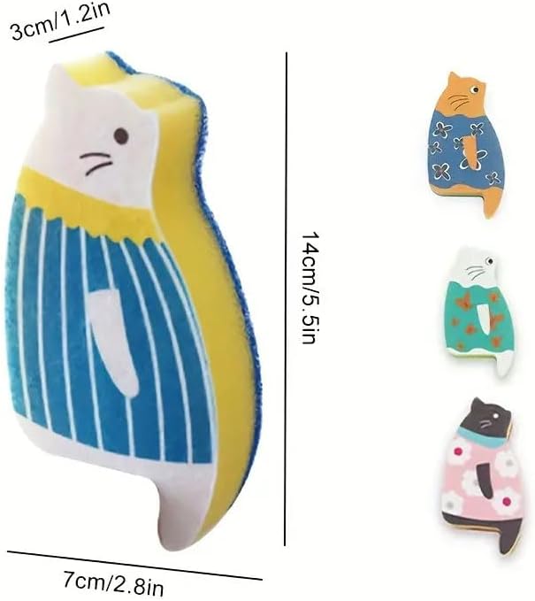 Ximimark 5 pcs Natural Cat Sponge Wipe - Image 2