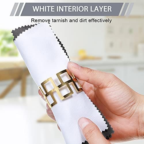Breling 30 Pcs Silver Jewelry Polishing Cloths 6 x 8 inches Jewelry Cleaning - Image 6