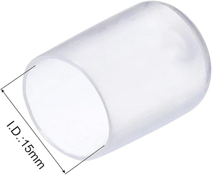 uxcell 20pcs Rubber End Caps 15mm ID Vinyl PVC Round Tube Bolt Cap Cover Screw - Image 3