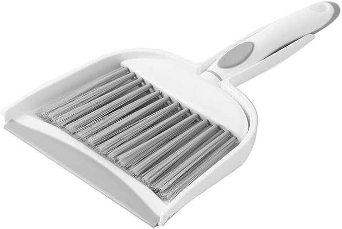 Hand Held Broom and Dustpan Set Mini Brush and Dustpan Set by ZEDACY