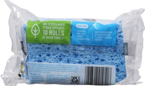 Scotch-Brite Scrub Dots Non-Scratch Scrub Sponge, Rinses Clean, - Image 3