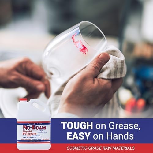 Nu-Foam Liquid Detergent for Bar Glassware – Original Streak-Free Solution - Image 6