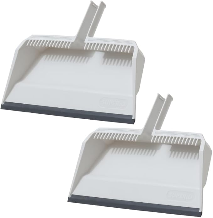 Superio 2-Pack Wide Plastic Dustpan by Superio