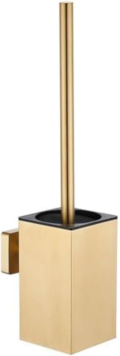 Toilet Bowl Brush and Holder Square, Stainless Steel Square Wall Mounted Toilet by LSWYYP