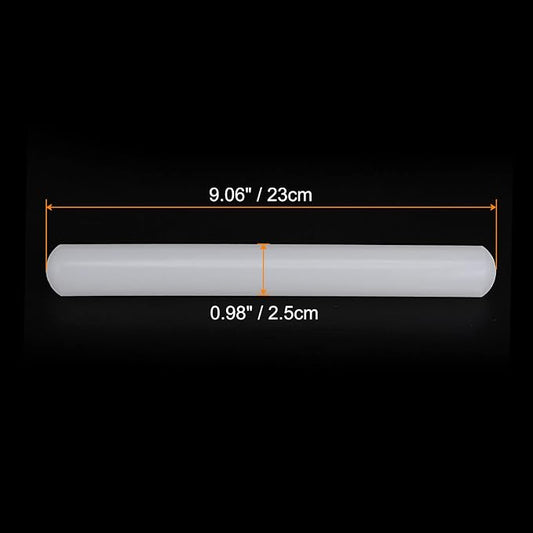 HARFINGTON Fondant Rolling Pin 9 Inch x 0.98 Inch PP Plastic Non-Stick Fondant - Image 2