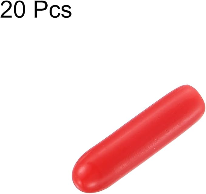 uxcell 20pcs Rubber End Caps 1.8mm ID Vinyl Round Tube Bolt Cap Cover Thread - Image 2