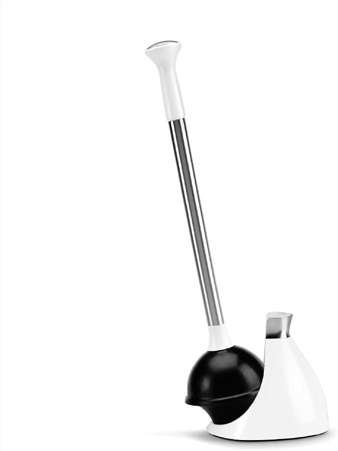 simplehuman Toilet Plunger and Caddy, Stainless Steel by Simplehuman