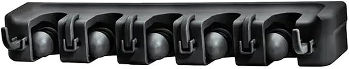 Superio Mop and Broom Holder Wall Mount Cleaning Tools Wall Organizer, 5 Rack by Superio
