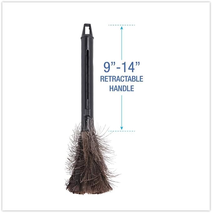 Boardwalk BWK914FD 9 in. to 14 in. Retractable Plastic Handle Feather Duster - Image 4