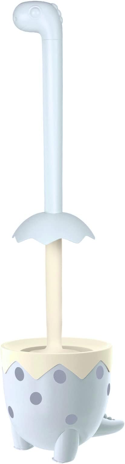 Toilet Brush Dinosaur Shape, Cute Shape Look, TPR Bristles Round Brush by XXFLOWER