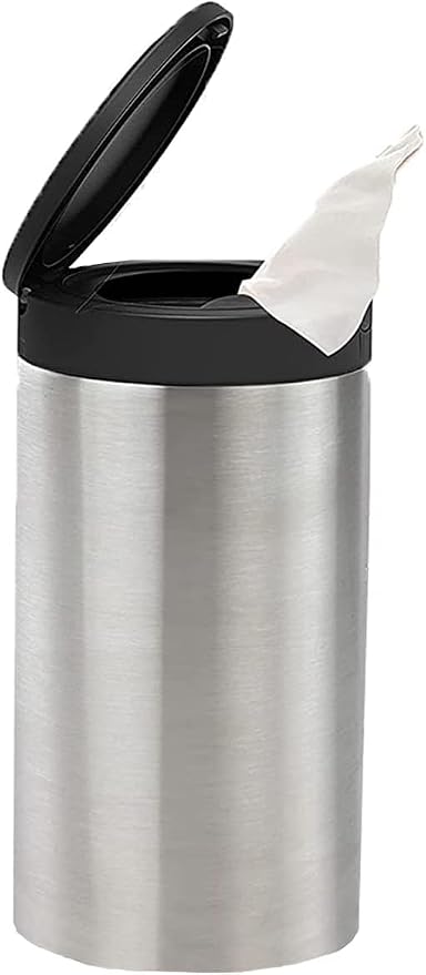Spectrum Disinfecting Wipes Container Large Satin Nickel Refillable Stainless by Spectrum