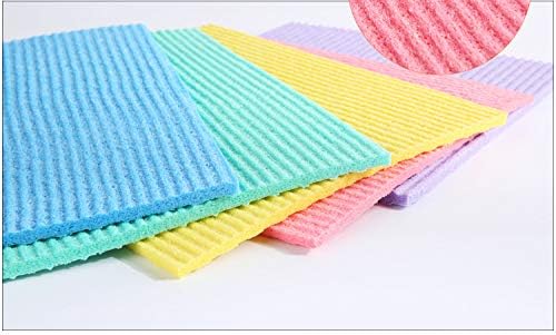 Reusable Cleaning Cellulose Sponge Cloths Absorbent Wipes Clean Kitchen Car - Image 2