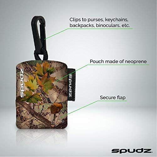 SPUDZ Ultra Variety Pack | Five 6" x 6" Microfiber Towels w/Neoprene Pouches | - Image 3