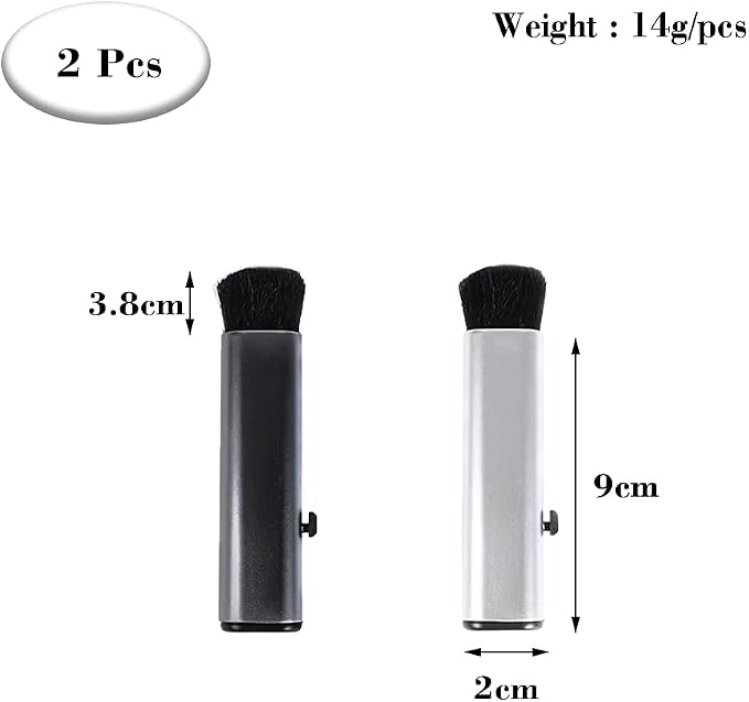 2 Pcs Retractable Keyboard Cleaning Brush Computer Cleaning Tool Dust Removal - Image 2