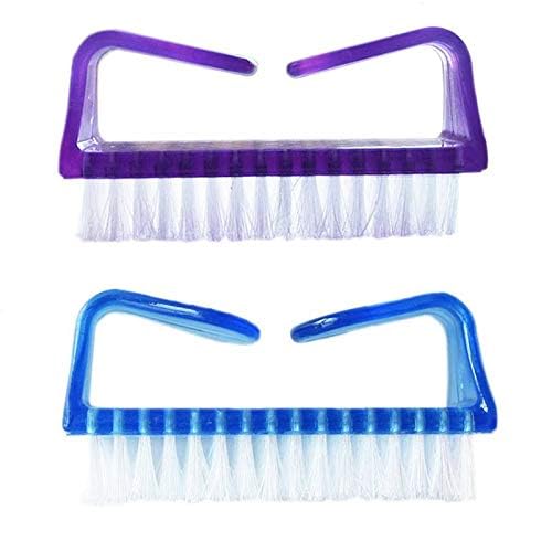Leline's Nail Brush, 2 Pieces Handle Grip Nail Cleaner Brush, Soft Kids Nail - Image 2