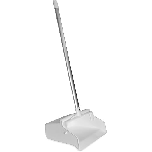 SPARTA Upright Dustpan with Aluminum Handle, Serrated Edge by CarlisleFoodServiceProducts