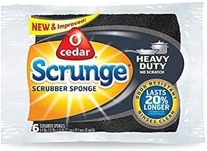 O-Cedar Heavy Duty Scrunge Scrub Sponge 6 Count - Image 6