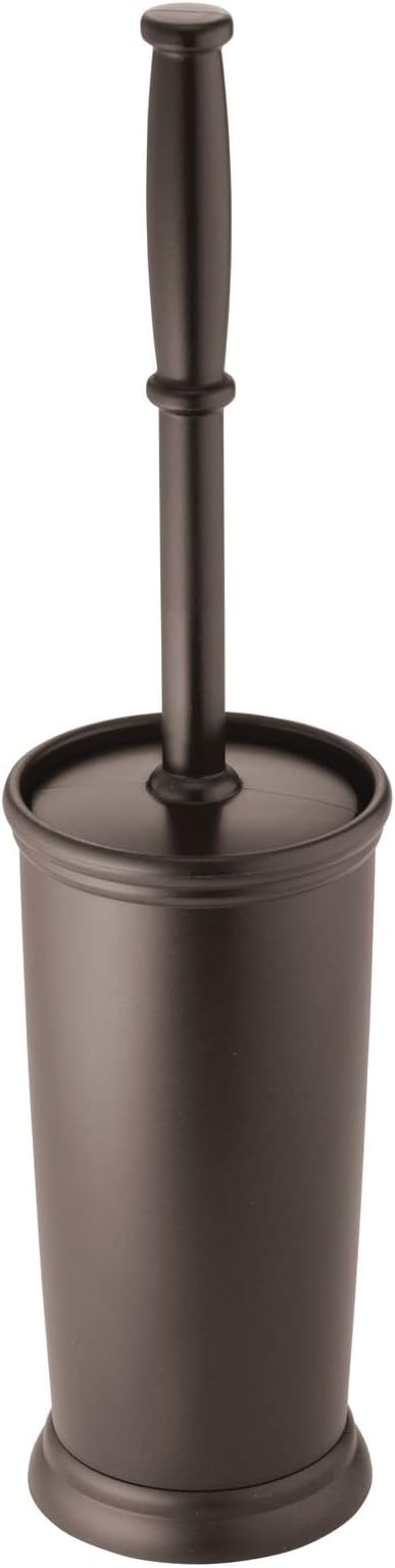 mDesign Metal Freestanding Slim Toilet Bowl Brush and Holder by mDesign