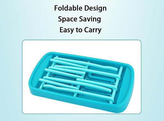 Fashion Space Saving Baby Bottle Folding Drying Rack Portable Bottle Dryer - Image 4
