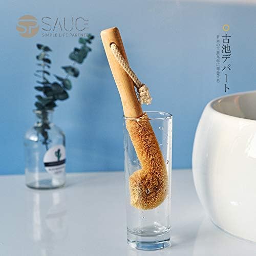 Wodden Cleaning Brush, Bottle Washing Brush, Pan Scrub Brush, Natural Coconut - Image 7