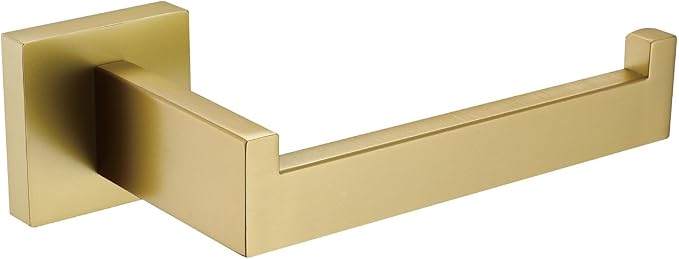 TASTOS Toilet Paper Holder Brushed Gold, Toilet Tissue Roll Holders Dispenser by TASTOS