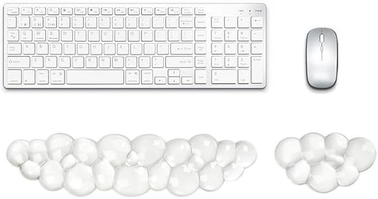 YOWKA Ergonomic Wrist Rest Set for Keyboard and Mouse, Cooling Gel Support by Unknown