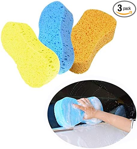 3pcs Car Wash Sponges Cleaning Sponges Scrubber by Unknown