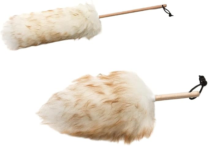 Wool Shop Lamb's Wool Lanolin Dusters Basic Kit of 2 Sizes 10 in and 24 in by Lehmans