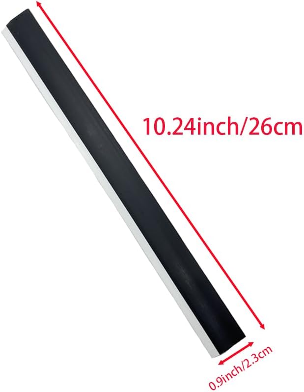 6 Pcs Dustpan Edge Replacement, 26cm Garbage Shovel Rubber Lip Strip - Image 2