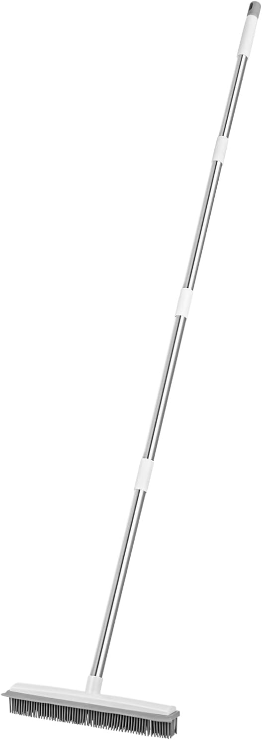VEVOR Pet Hair Removal Broom, 58.46 in Adjustable Long Handle, Rubber Broom - Image 9