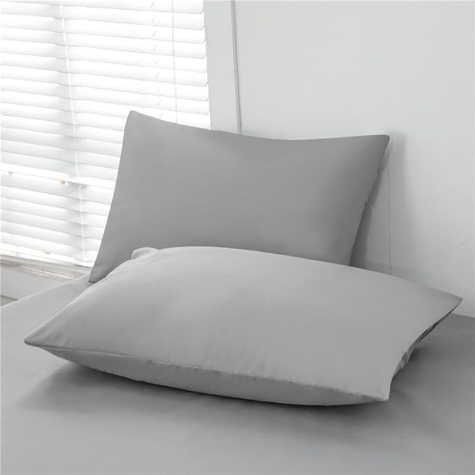 WenBags Lightweight Waterproof Flat Sheet 90 * 98 Inches King Size-Mattress Protector for Bed & Couch, Pet Hair Resistant Cover Ideal for Dogs & Cats, Perfect for Hotels & Hospitals(LightGray)