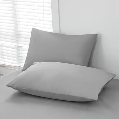 WenBags Lightweight Waterproof Flat Sheet 90 * 98 Inches King Size-Mattress Protector for Bed & Couch, Pet Hair Resistant Cover Ideal for Dogs & Cats, Perfect for Hotels & Hospitals(LightGray)