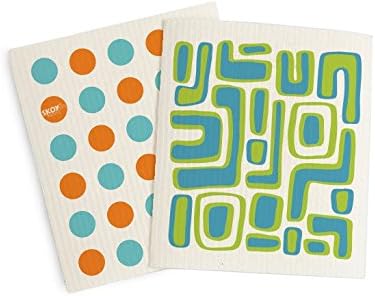 Skoy Cloth - 2-Pack Eco-Friendly & Reusable Swedish Dishcloth, by Skoy