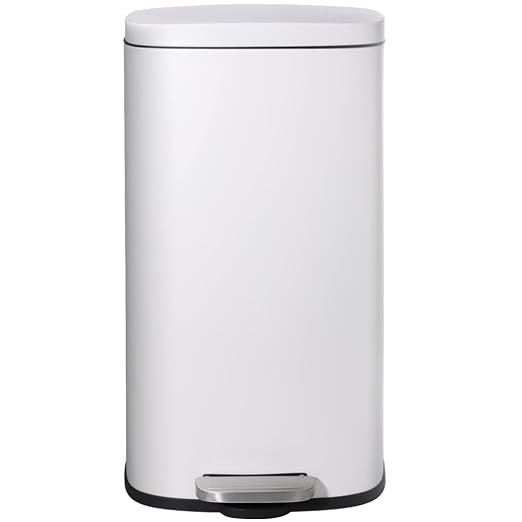 AthLike Trash Can, Stainless Steel Kitchen Garbage Can, Step Waste Bin by AthLikeforEveryone