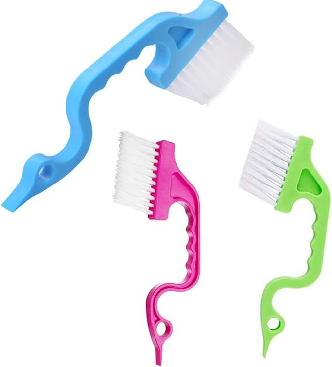3Pcs Hand-held Groove Gap Cleaning Tools Door Window Track Kitchen Cleaning by AISIBO