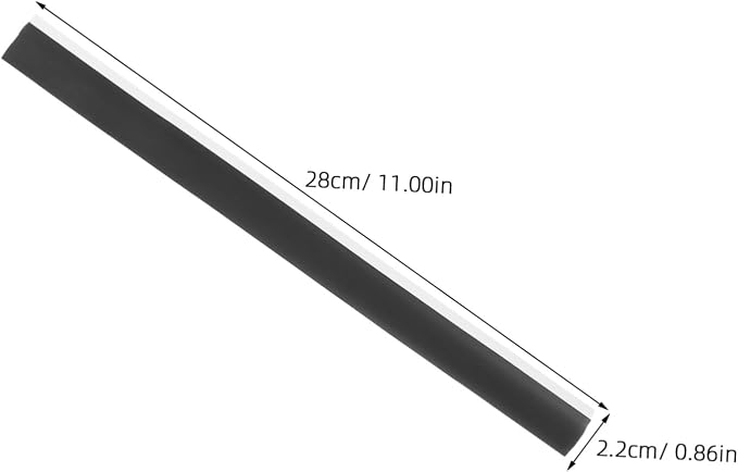 HANABASS 4pcs Rubber Dustpan Edge Strips Replacement Pressing Strips - Image 2