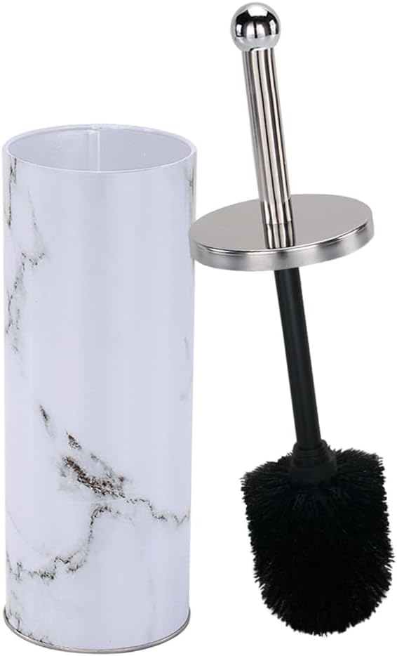 Zahari Home Marble Toilet Bowl Brush and Holder - Image 3