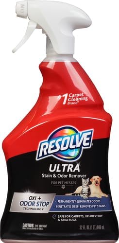 Resolve Ultra Pet Odor and Stain Remover Spray – Carpet Cleaner - Image 2