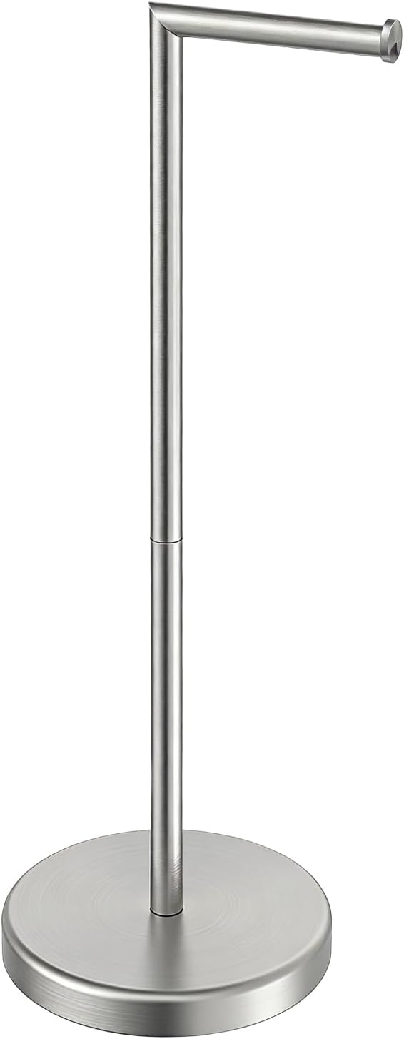 BWE Brushed Nickel Toilet Paper Holder Stand SUS304 Stainless Steel Modern by BWE