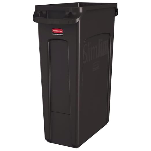 Rubbermaid Commercial Products Slim Jim Plastic Rectangular Trash/Garbage by RubbermaidCommercialProducts