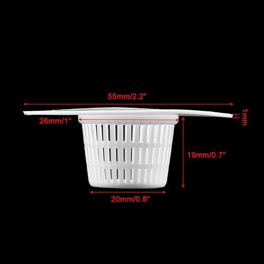 uxcell Bathroom Plastic Drain Hair Stopper Strainers Sink Drainer Screen Net - Image 5
