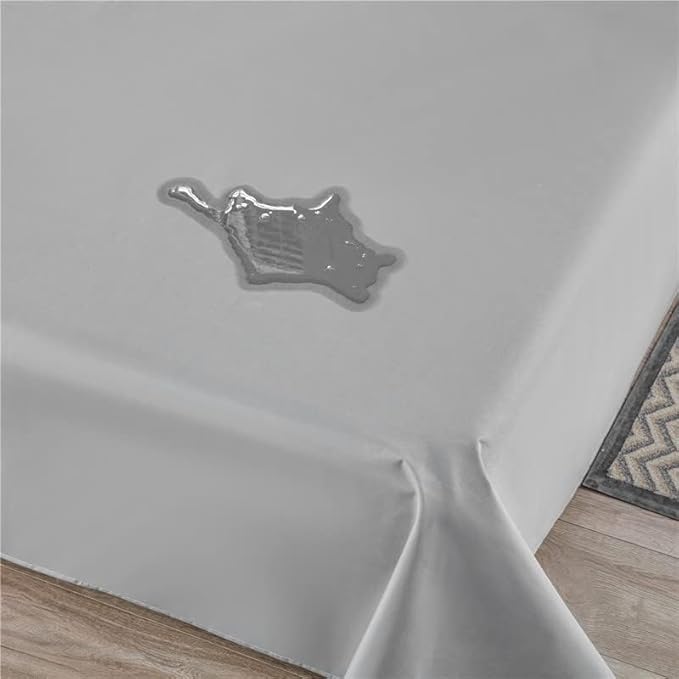 WenBags Lightweight Waterproof Flat Sheet 90 * 98 Inches King Size-Mattress Protector for Bed & Couch, Pet Hair Resistant Cover Ideal for Dogs & Cats, Perfect for Hotels & Hospitals(LightGray)